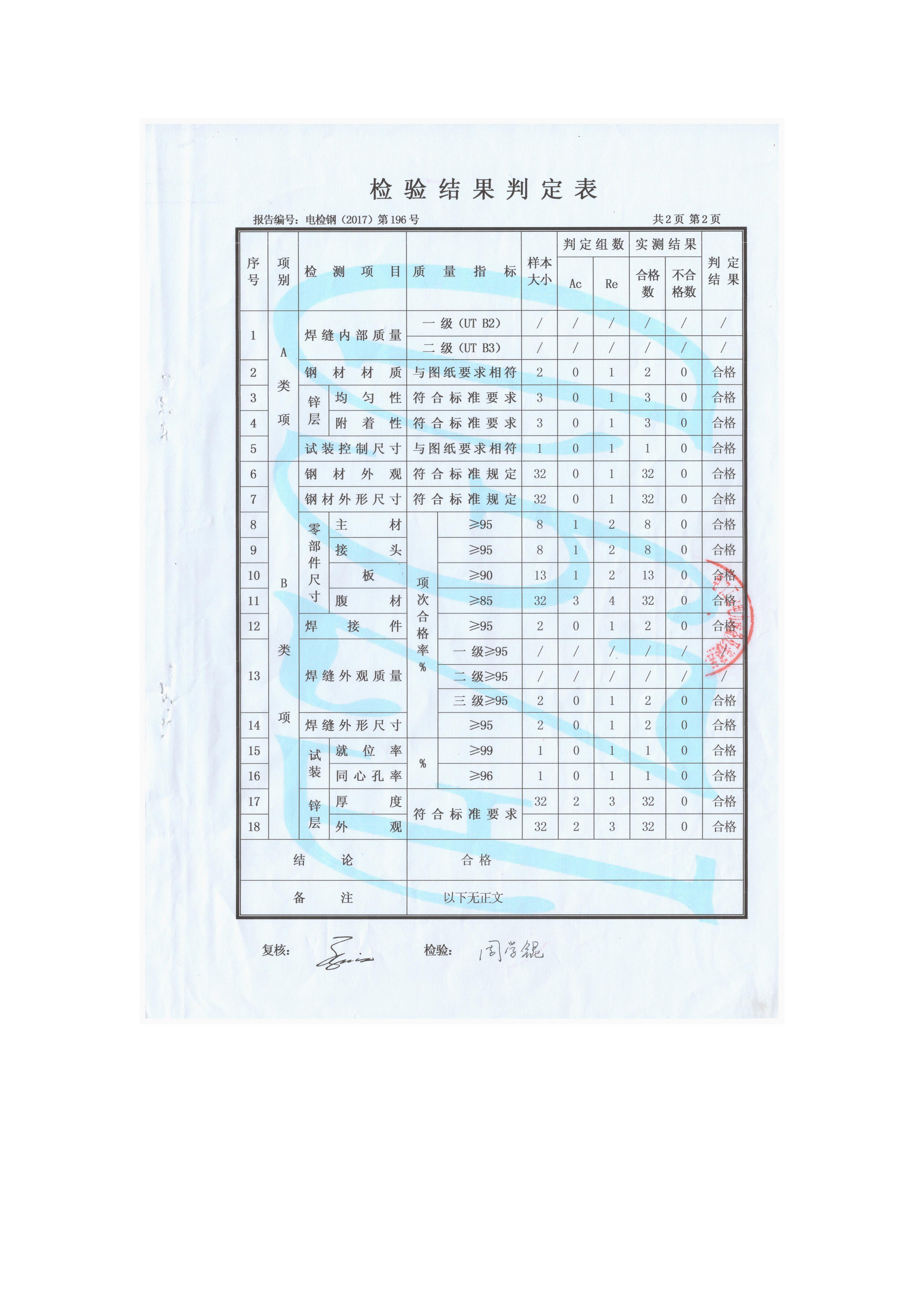 220KV铁塔检验报告原件3